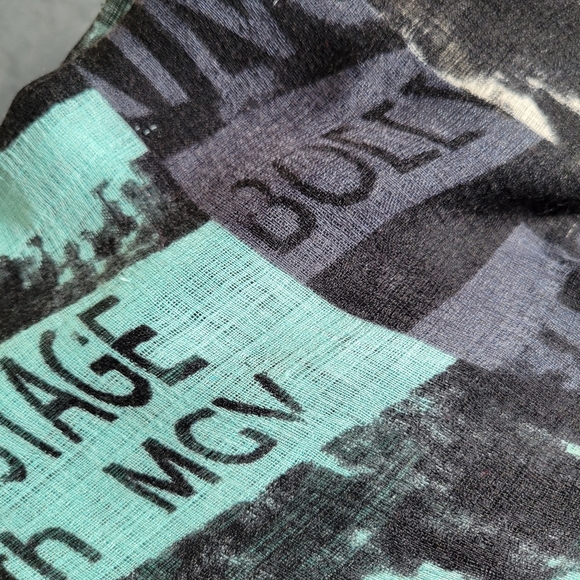 Olsenboye Infinity Scarf ~ Punk & NYC Vibe ~ Graffiti-Like ~ Big! ~ FINAL PRICE - Picture 5 of 8